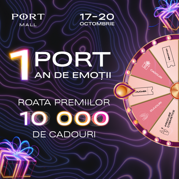 10.000 gifts for the 1 YEAR of PORT MALL! 