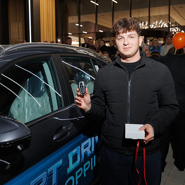 Он — победитель первого автомобиля в рамках Большого Розыгрыша самой щедрой лотереи – PORT Drive de Shopping в PORT MALL!