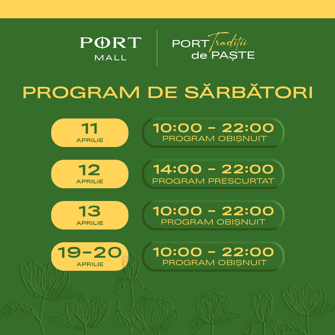 Program de sărbători